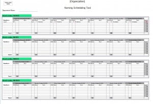 Staff Schedule Template