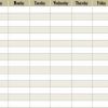 Weekly Schedule Template