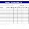 5+ Free Work Schedule Templates