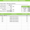 Depreciation schedule template