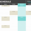 School Schedule Template