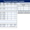 Tournament schedule template