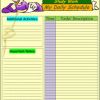 Daily schedule template