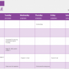 Student Weekly Schedule Template