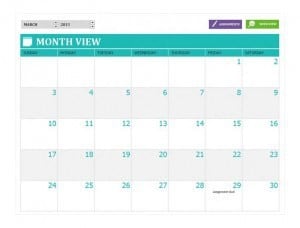 Calendar Schedule Template