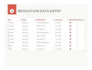 Medication Schedule Template