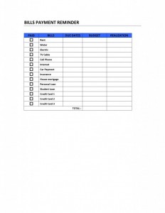 Payment schedule template