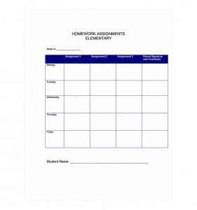 Study Schedule Template