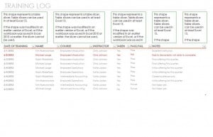 Training schedule template