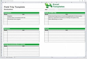 Trip Schedule Template