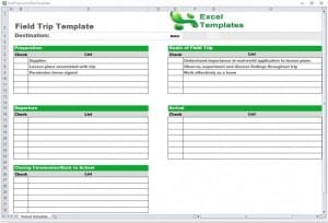 tour schedule format