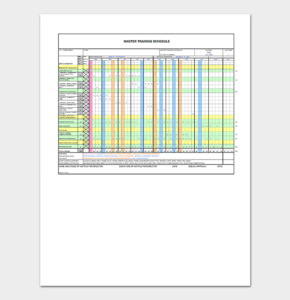 Sample Training Schedule For Employees