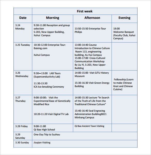 example of tour guide logbook