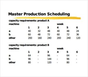 15+ Free Production Schedule Templates - Word Excel