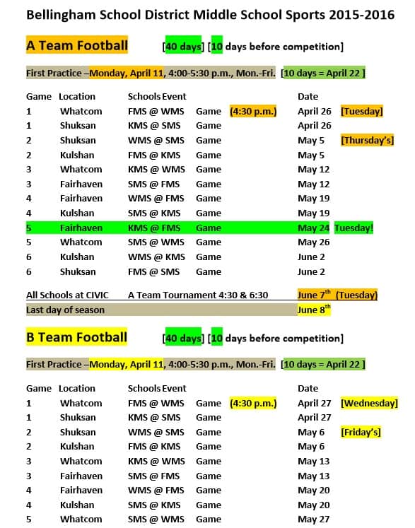 6+ Sports Schedule Templates Word Excel
