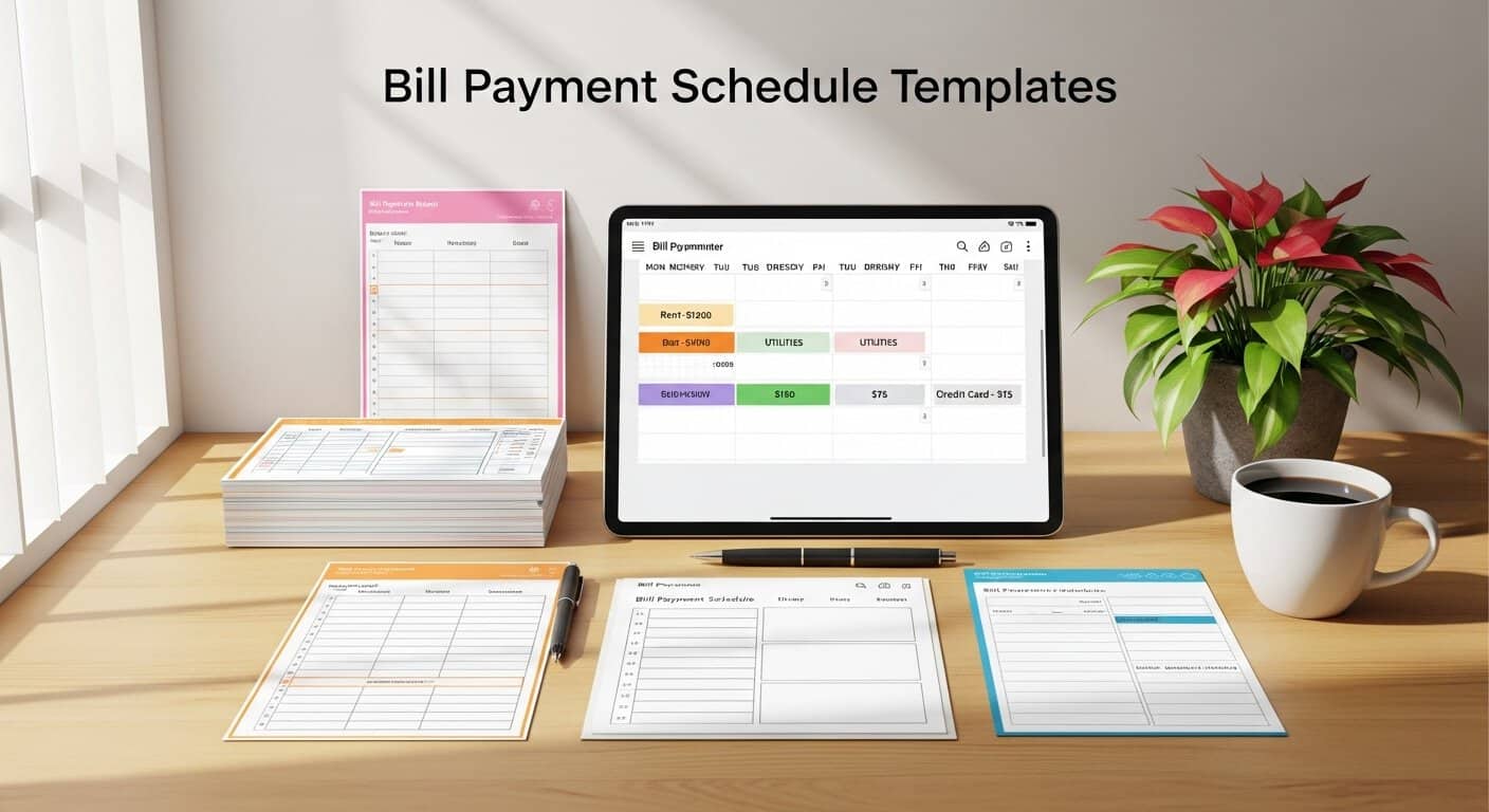6+ Bill Payment Schedule Templates - Word Excel